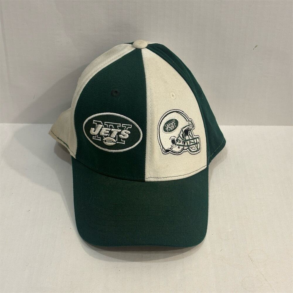 Reebok New York Jets Cap Hat Green White One Size NFL Football Licensed